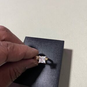 Marquis cut 2 ct. Lab grown diamond engagement ring in 14K gold.